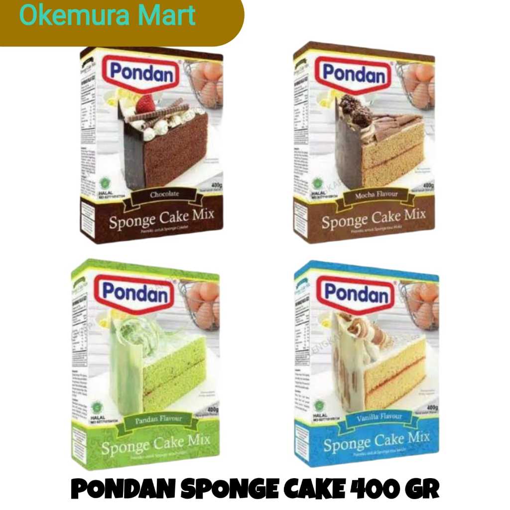 

PONDAN SPONGE CAKE 400GR (COKLAT, VANILLA ,MOCHA DAN PANDAN)