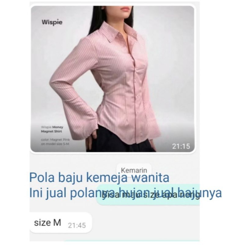 pola kemeja wanita