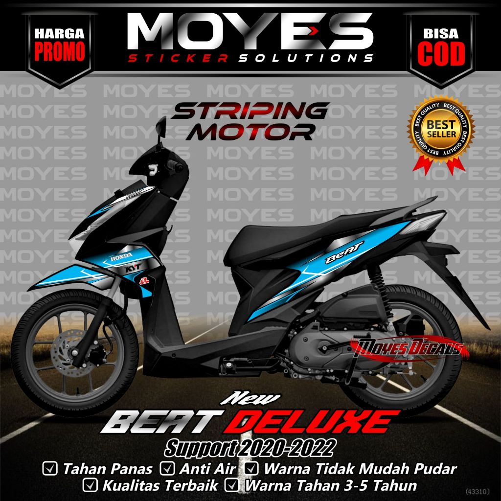 Striping Beat Deluxe - Decal Beat Deluxe - Stiker Beat Deluxe - Decal Stiker Beat Deluxe 2020-2022 R