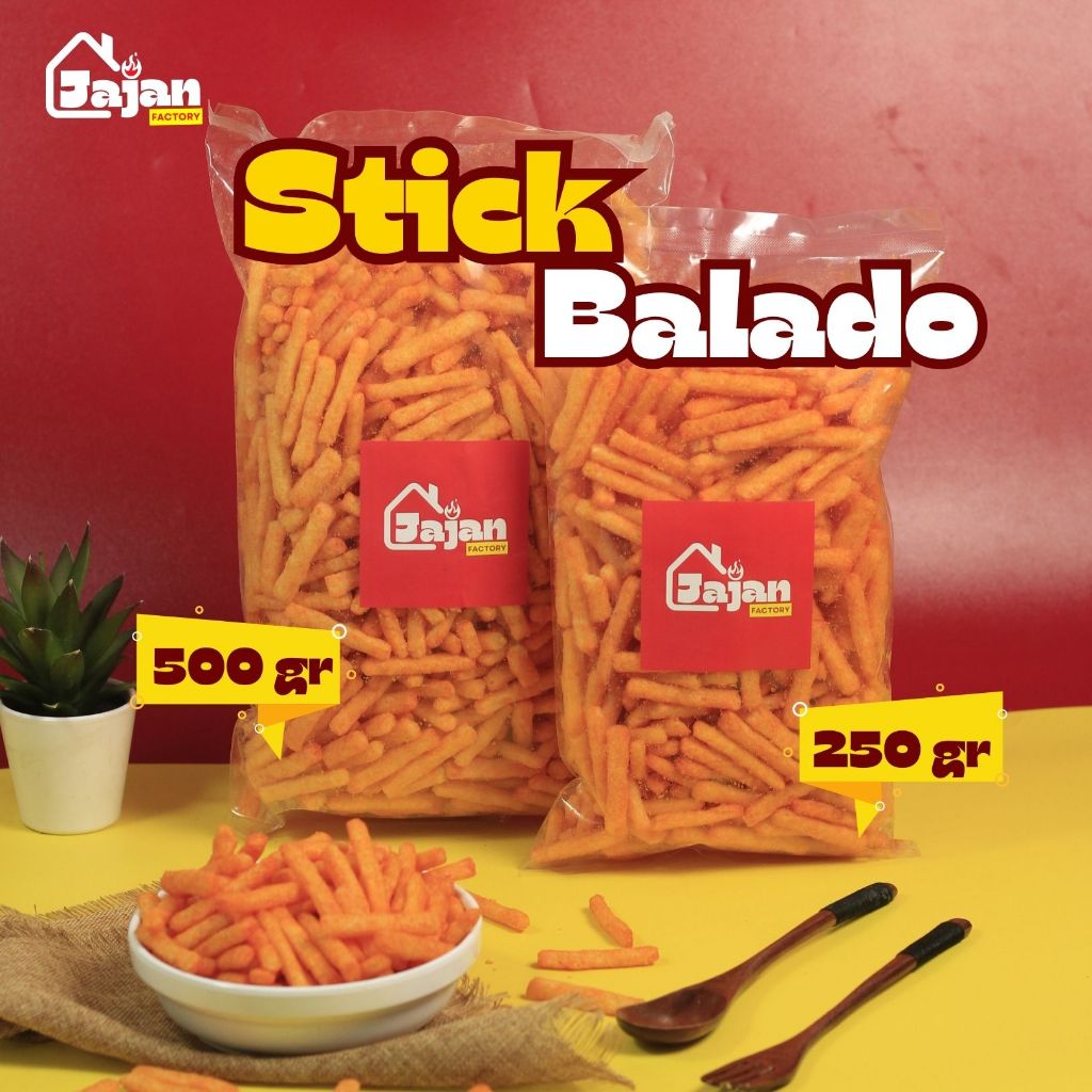 

Jajan Factory - Stick Balado 250gr / 500gr Snack Kiloan Krispy Camilan Kriuk Cemilan Gurih Renyah