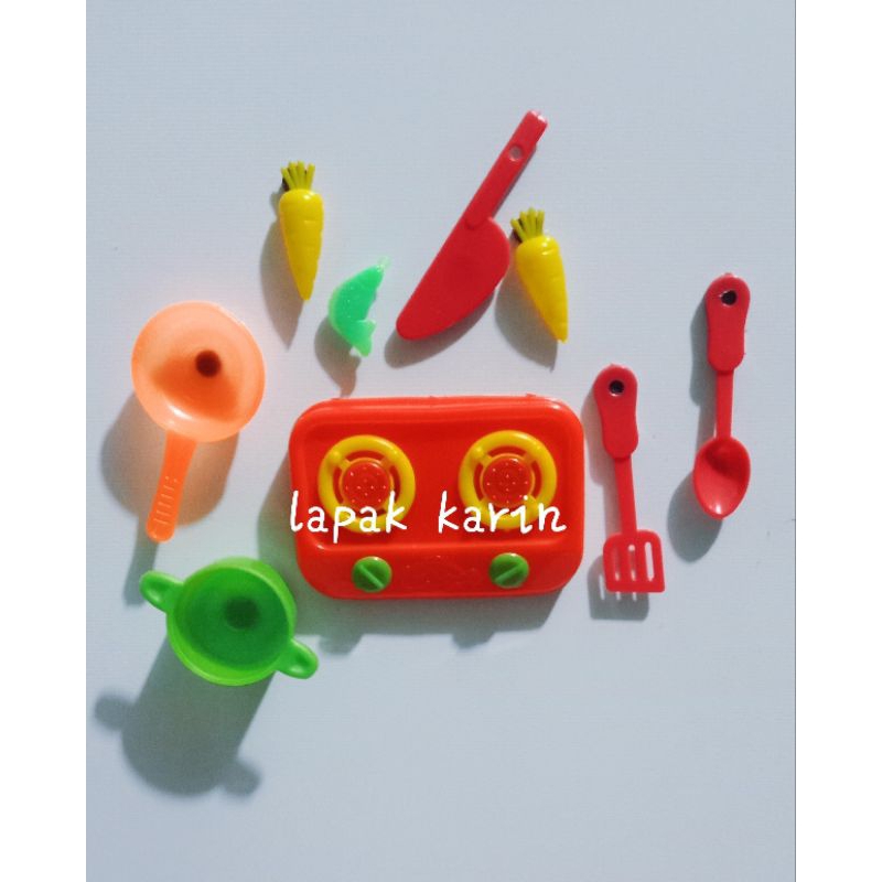 magnet kulkas kompor set aksesoris tempelan kulkas lucu unik