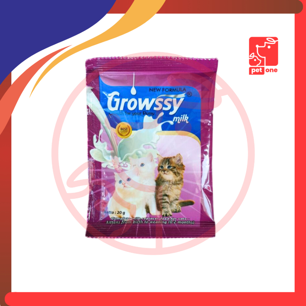 GROWSSY Susu Kitten 20G - Susu Kucing Susu Kitten Susu Anak Kucing GROWSY