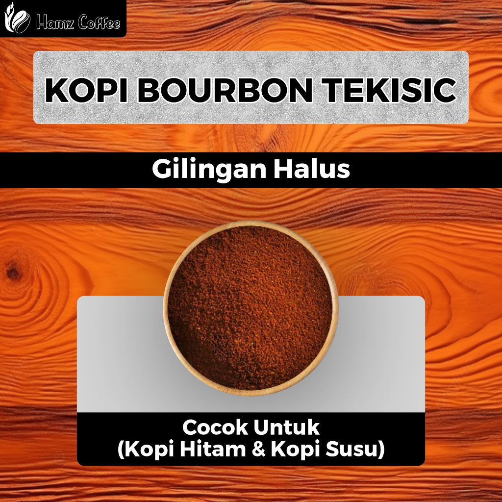 

Hamz Coffee - kopi bubuk bourbon tekisic premium siap seduh 500gr
