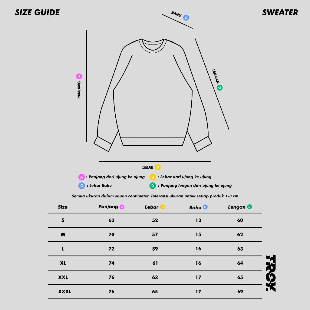 Troy Company Sweater Crewneck Misty Everyday Good - Sweater Crewneck Pria Abu Misty SW 2872