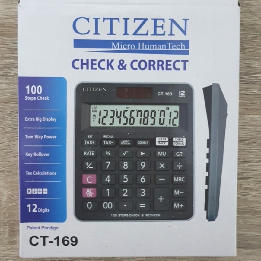 

Kalkulator Citizen CT 169 - Kalkulator Citizen - 12 Digit