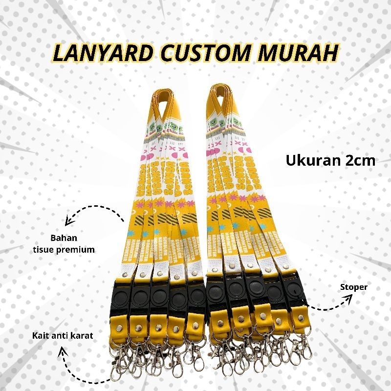 

Promo !! Lanyard Custom Murah