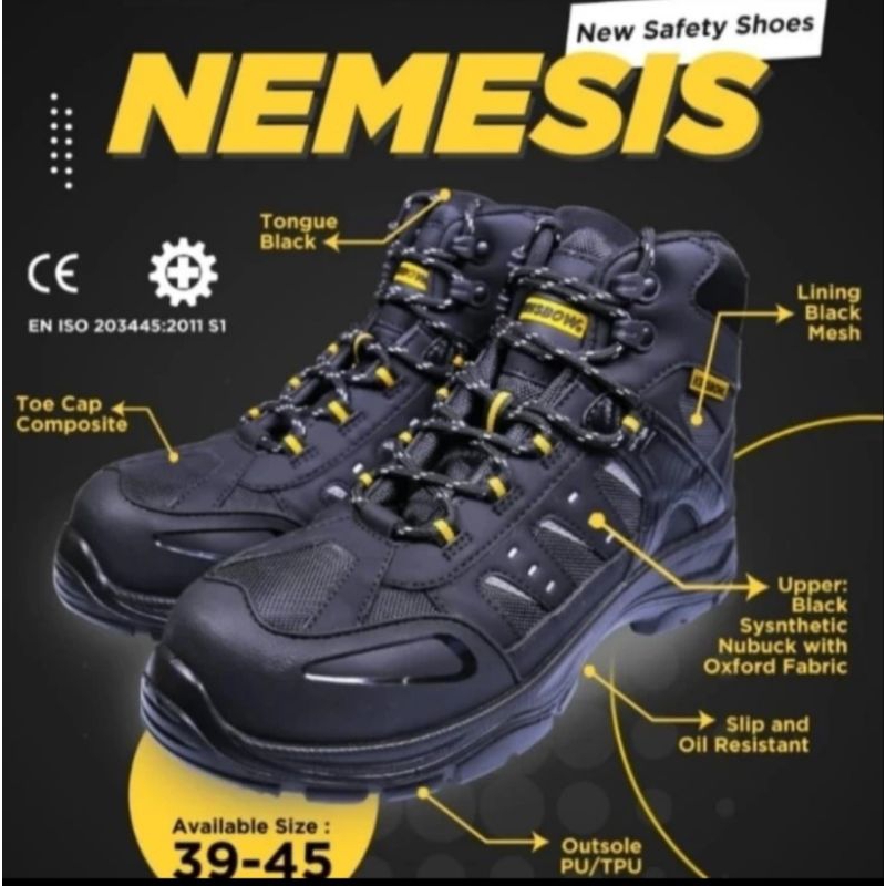 Sepatu Safety Krisbow Nemesis Original