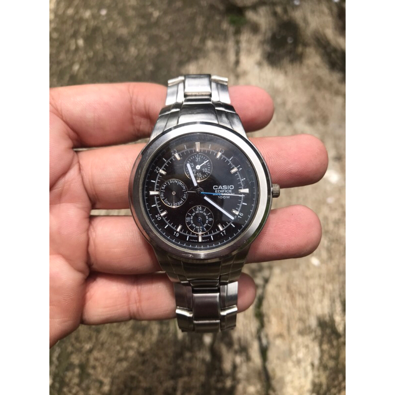 casio edifice quartz second bekas
