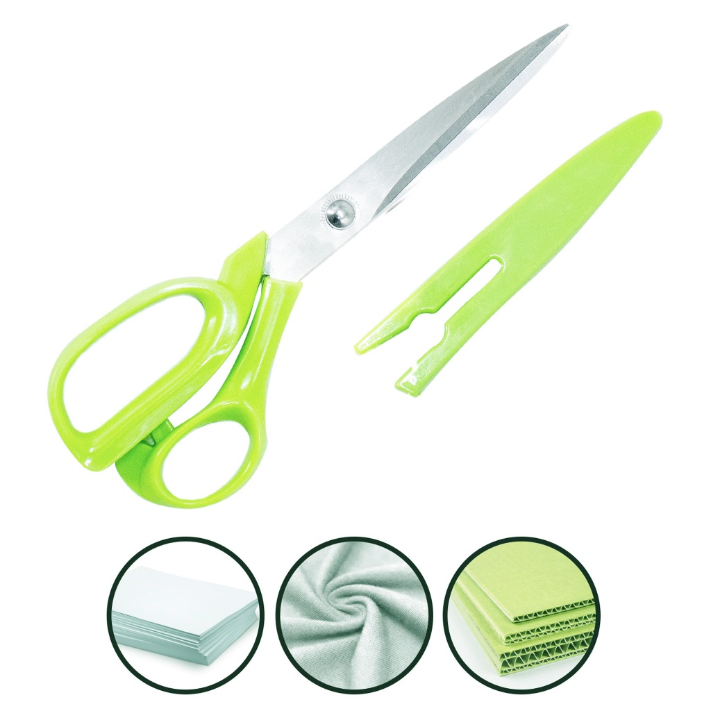 

Homeneeds Gunting Kertas Gunting Kain Gunting Dapur dengan Pelindung Bahan Stainless - K008