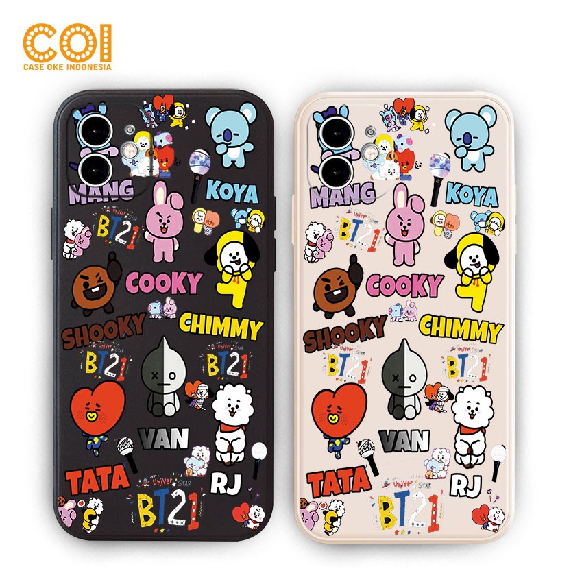 Case Xiaomi Redmi 12 12C 9 9A 9C 9T 10A 10C NOTE9 NOTE10 NOTE11 NOTE8 "BT21 BTM" Softcase Pelindung 