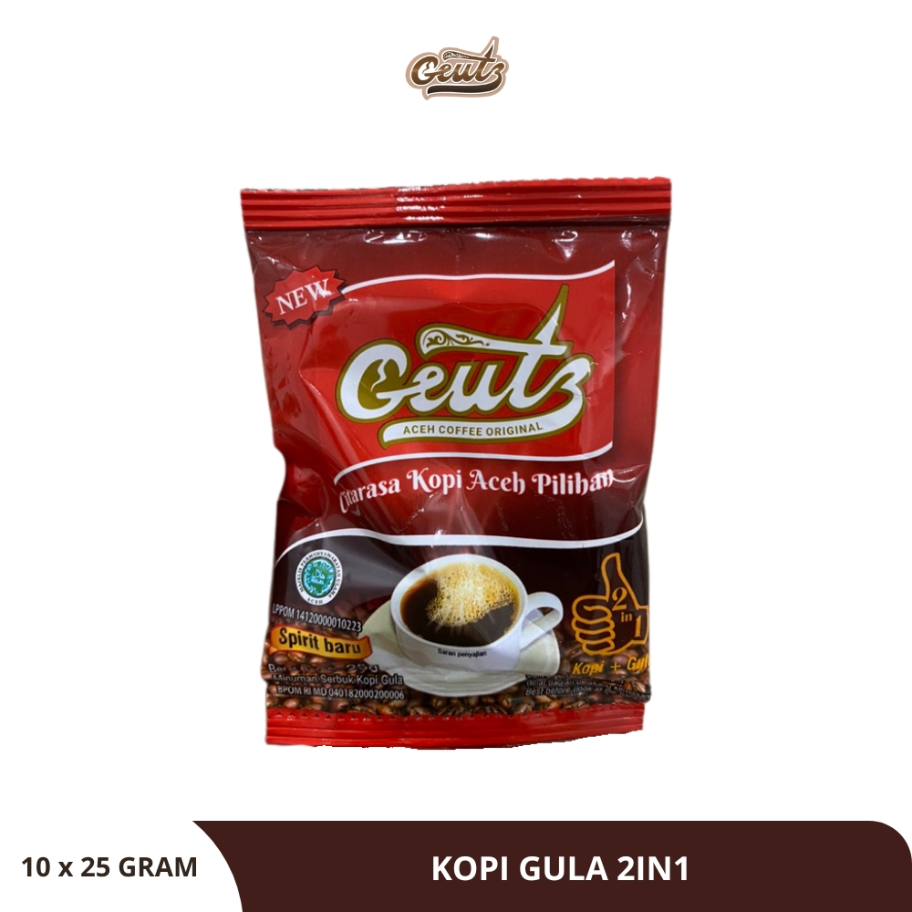 

GEUTZ - Minuman Serbuk Kopi Gula 2 IN 1 - 10 x 25 GRAM