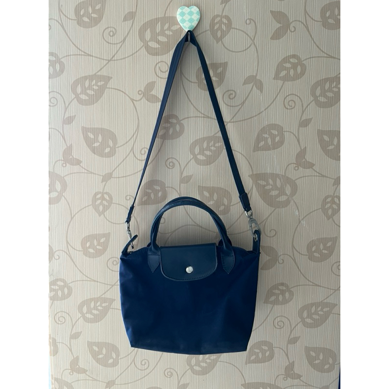 Tas Wanita Bahan Parasut Longchamp Navy