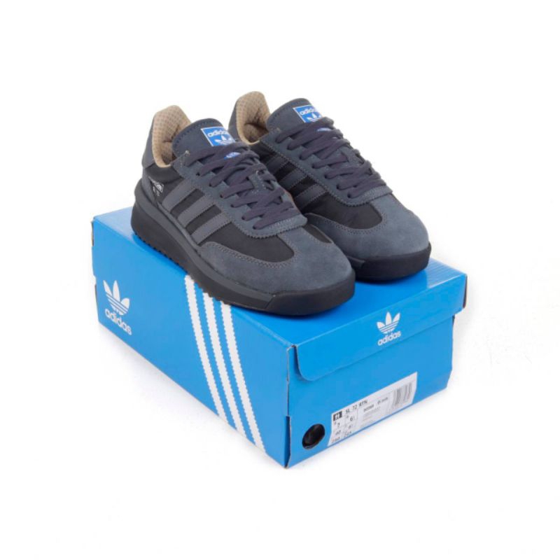 (GUDANGSNKRS) Adidas SL 72 RTN Dark Grey Black