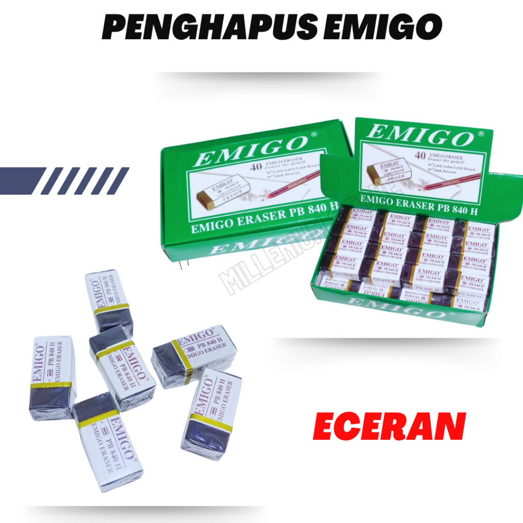 

Penghapus Pensil Non Toxic / Penghapus Pensil / Hapusan Hitam / Stip Karet / Penghapus Pensil /Cod