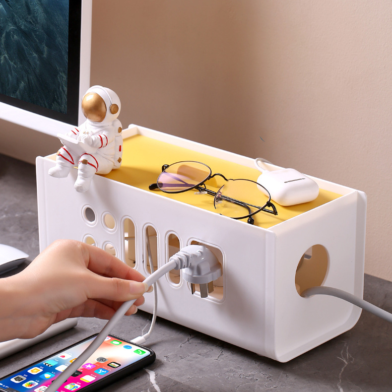 Kotak Organizer Kabel Charger Penutup Stop Kontak Multifungsi