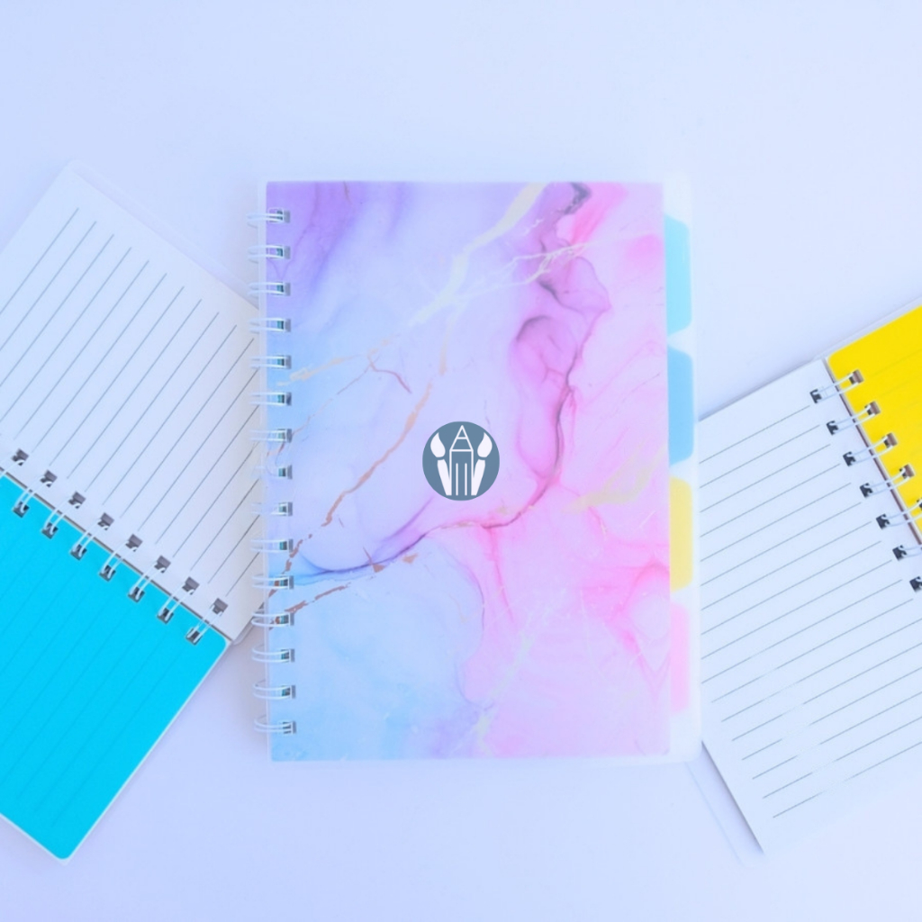 

RK Notebook Ring Spiral Divider Galaxy Marmer Buku Catatan Agenda Diary