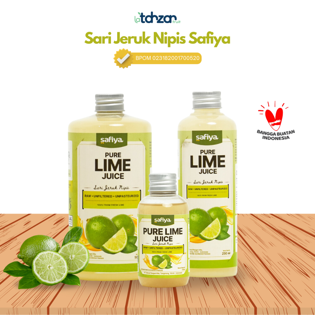 

Sari Jeruk Nipis 500 ml Pure Lime 100% Original Safiya