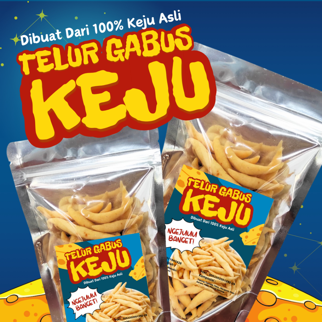 

Senang Snack Telur Gabus Keju - Stik Keju Super Renyah