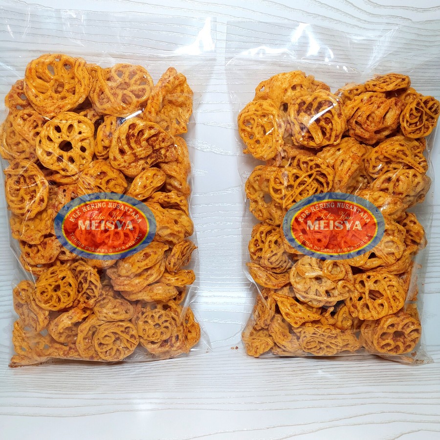 

KERUPUK SEMBRING PEDAS 250gr