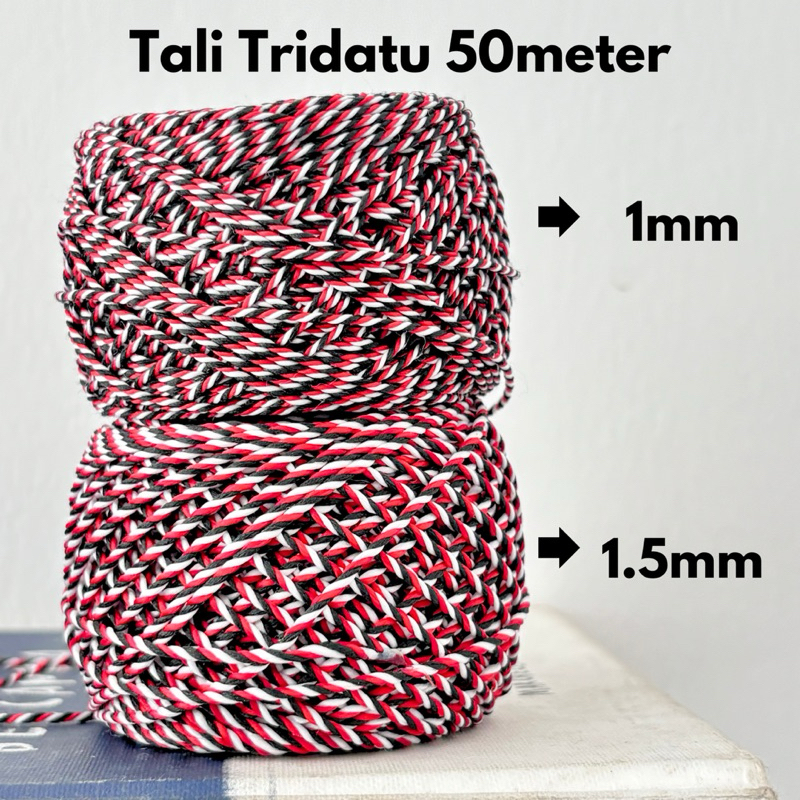 Tali tridatu 50meter | Tali tridatu 1mm 50 meter | Tali tridatu 1.5mm 50meter