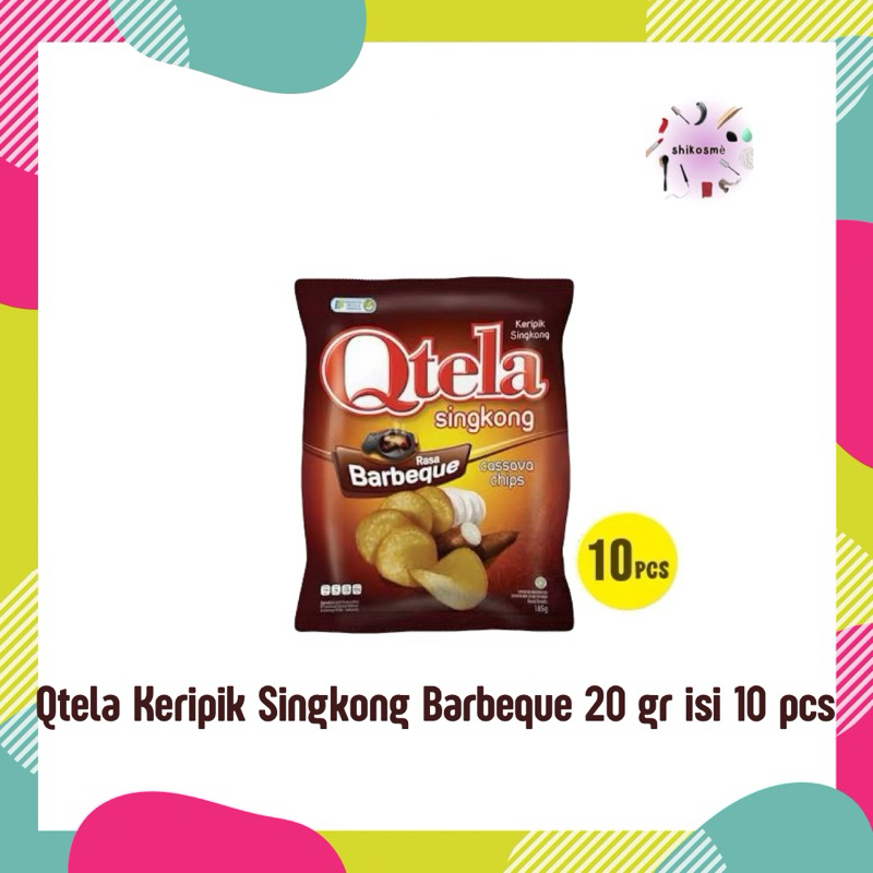 

Qtela Keripik Singkong Barbeque 20 gr isi 10 pcs