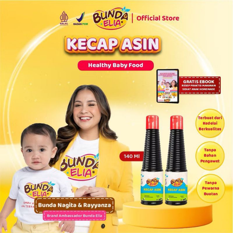 

Bumbu Bunda Elia Kecap Asin Non MSG