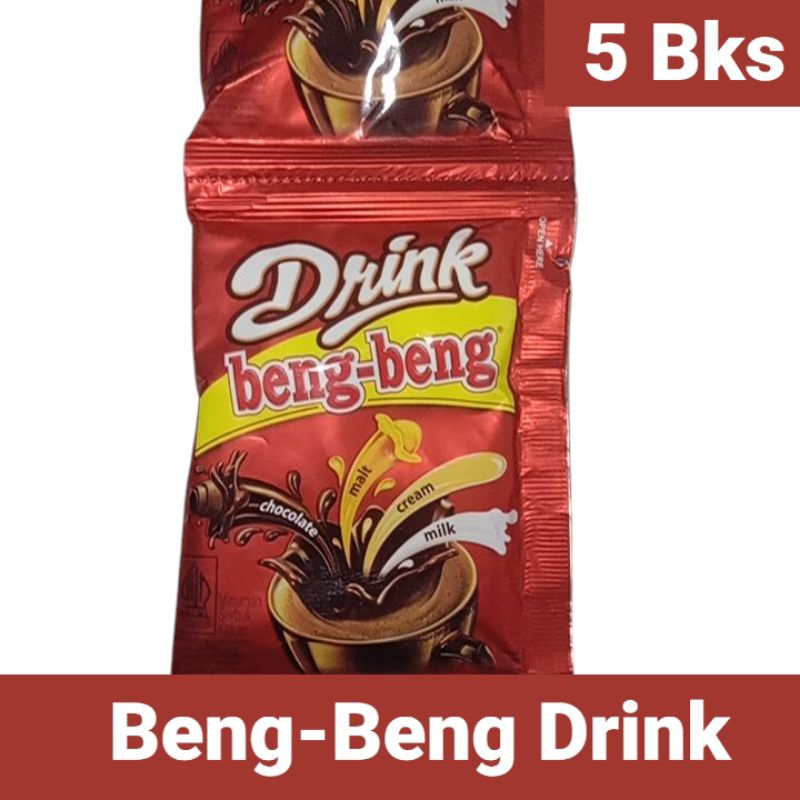 

Beng Beng Drink Minuman Coklat 1 renceng 10 bungkus, coklat panas, Es coklat