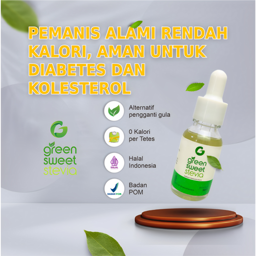 

Green Sweet Stevia Pemanis Alami 0 Kalori-15ml