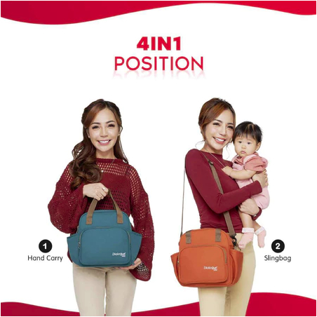 DIALOGUE BABY TAS BAYI KECIL 4 IN 1 + TEMPAT BOTOL SUSU PRESTIGE SERIES - DGT7423