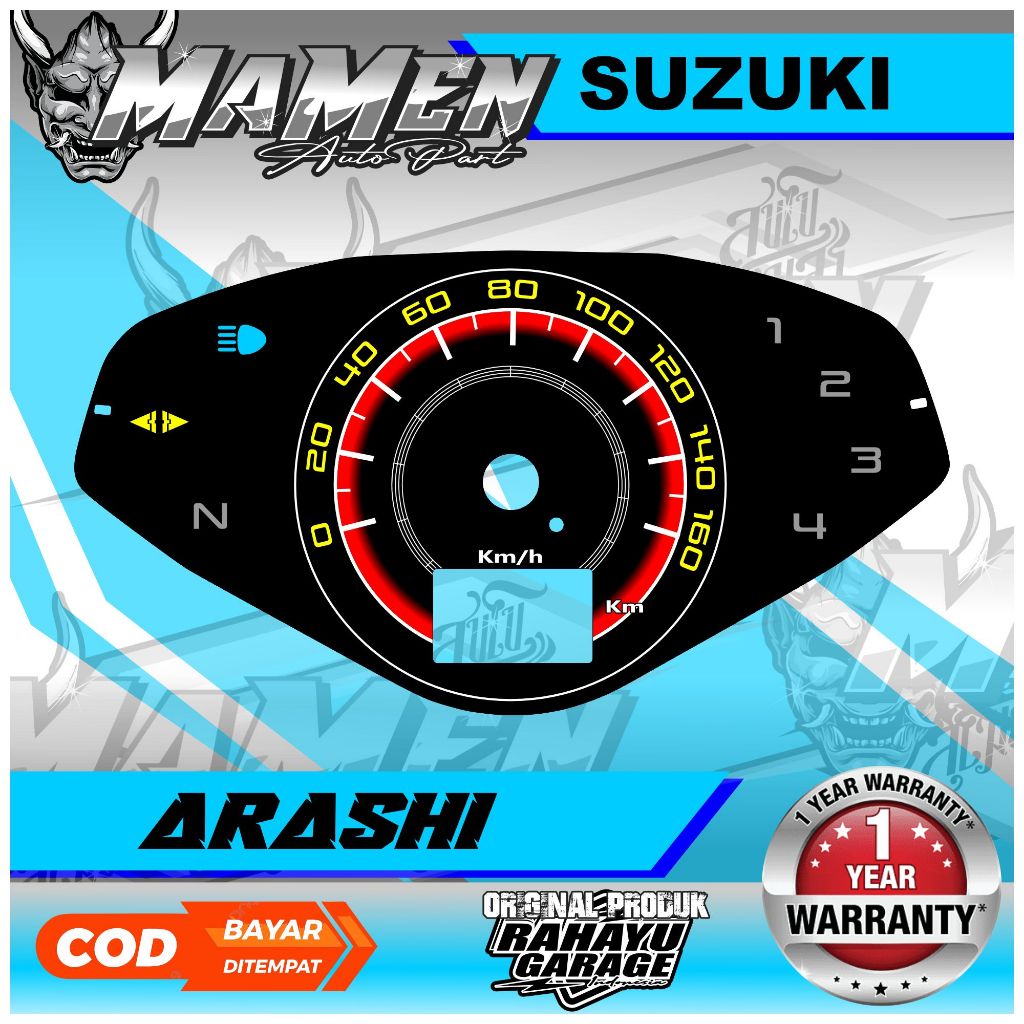 PAPAN SPEEDOMETER CUSTOM SUZUKI ARASHI
