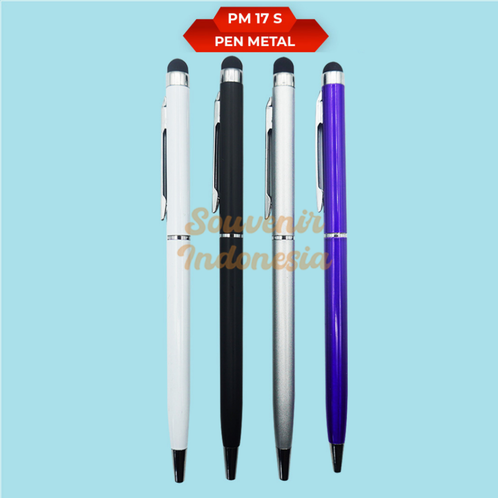 

Pen Metal Stylus Touch Screen Pulpen Stainless Bisa Custom Logo/Nama PM 17 S BP
