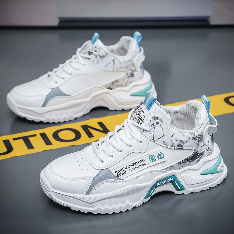 sepatu sneakers cowok versi Korea baru dari tren sepatu pria olahraga kasual Sepatu olahraga impor