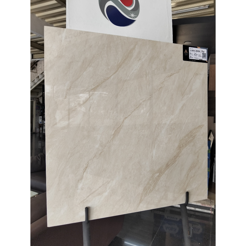 GRANIT LANTAI CREAM GLAZE POLISHED UKURAN 60X60 | ARNA ISVARA CREAM LOCAL 60X60