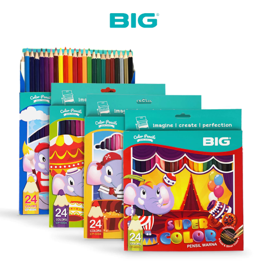 

BIG - Pensil Warna Set Lengkap 24 Panjang CP-5004