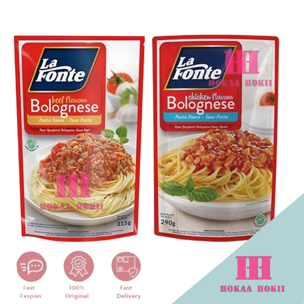

La Fonte Saos Pasta Bolognese Beef Flavour & Chicken Bolognese 315gr