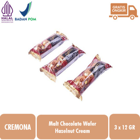 

Cremona Hazelnut Cream Crisp Malt Chocolate Wafer Ball T3 (3x12gr)