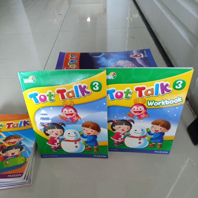 

buku tot talk 3 set 2 buku latihan dan workbook longman english link pearson always learning buku baru original