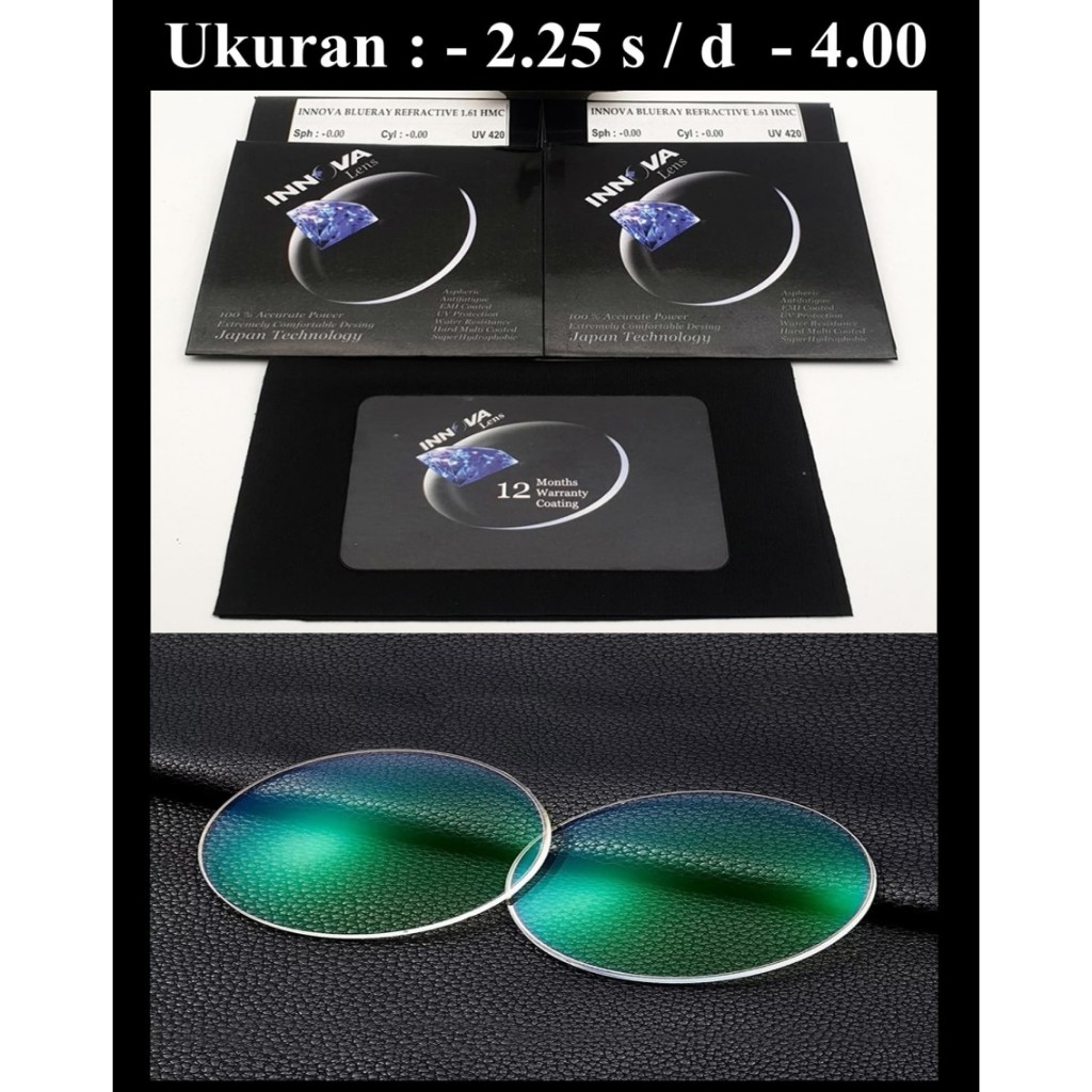 lensa minus BLUE RAY INNOVA ORIGINAL lensa minus blueray H-INDEX 1.61