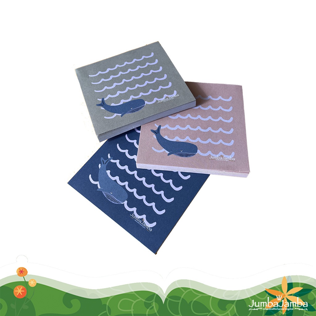 

Jumba Jamba Notepad - Whales Memo Pad 50 Pages