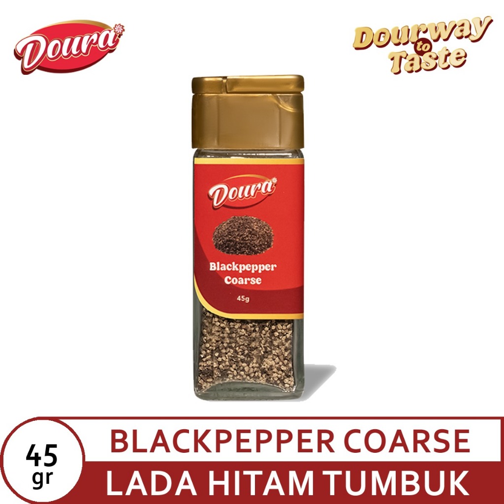 

Doura Black Pepper Coarse (Merica Hitam Giling Kasar)
