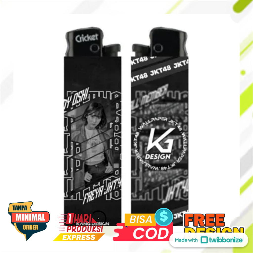 KOREK CUSTOM JKT48 KOREK FOTO & NAMA GAMBAR BEBAS // KOREK API CUSTOM / KOREK GAS