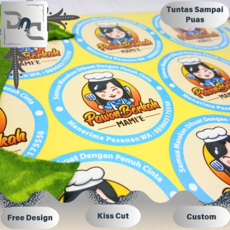 

Print & Cut Sticker Chromo A3+ Cetak Stiker Chromo Bontax A3 GROSIR Murah Bandung