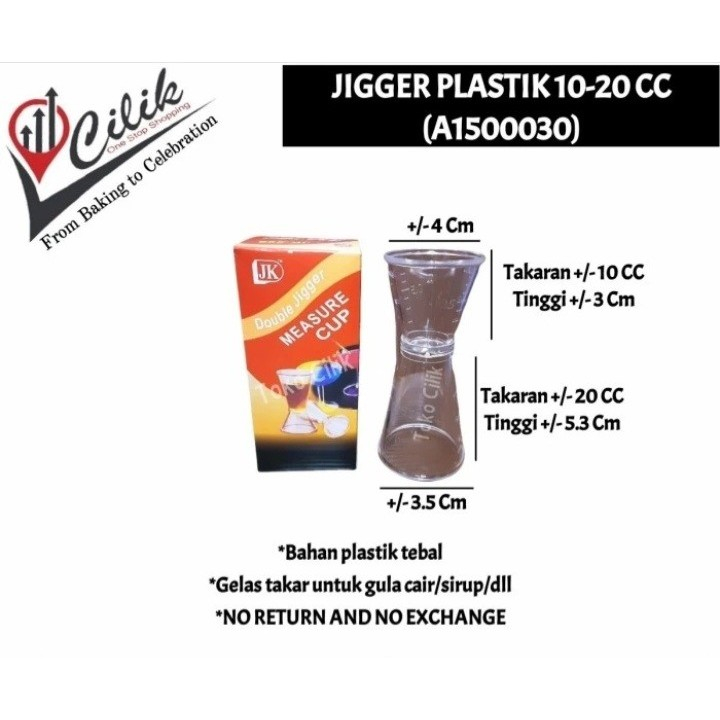 measurement+baking+kitchen+tool+jigger+bahan+stinless+plastik+10cc+15cc+20cc+25cc+30cc+50cc+gelas+ta