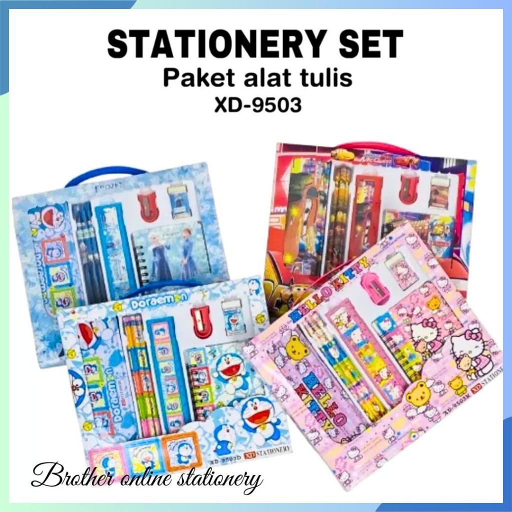

BOS Stationery Set 8 in 1 Karakter / Paket Alat Tulis Set