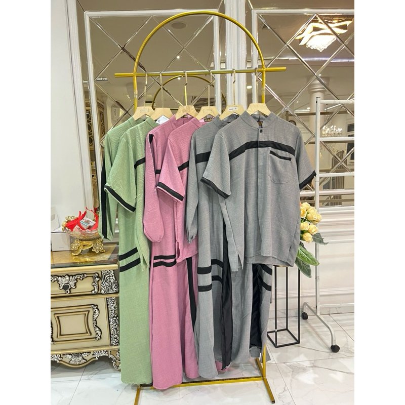 Kihe sarimbit Naura gamis + koko 2Layer