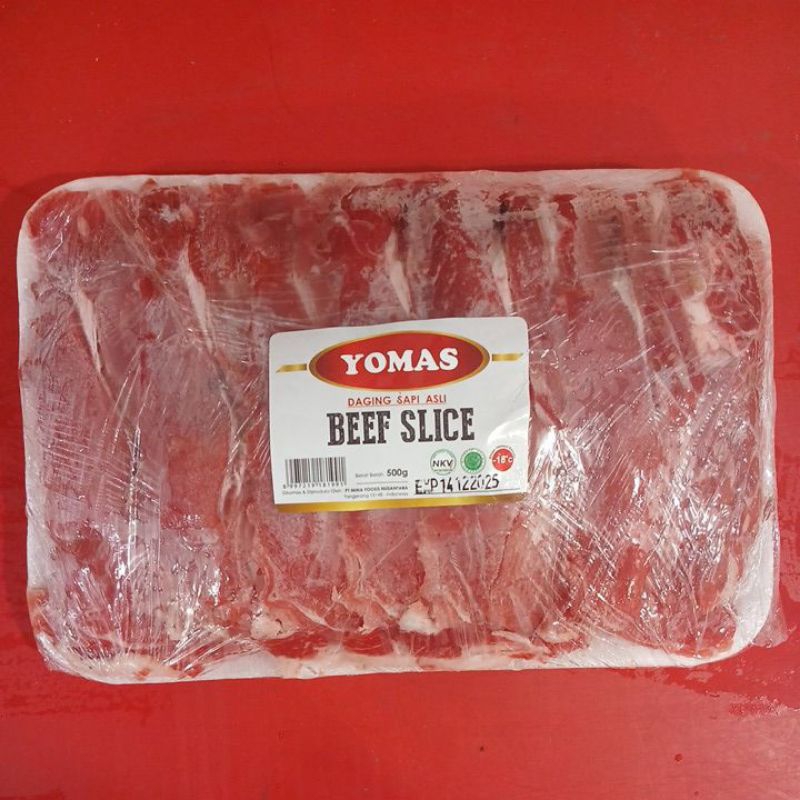 

YOMAS beef slice 500gr / daging sapi asli