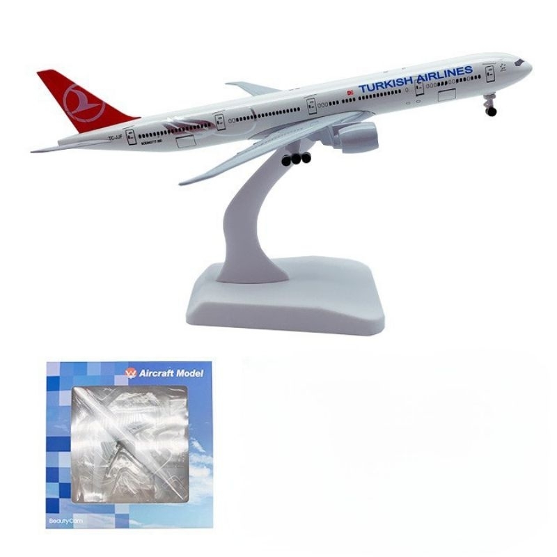 Miniatur Pesawat Turkish Airlines B777-300 20Cm