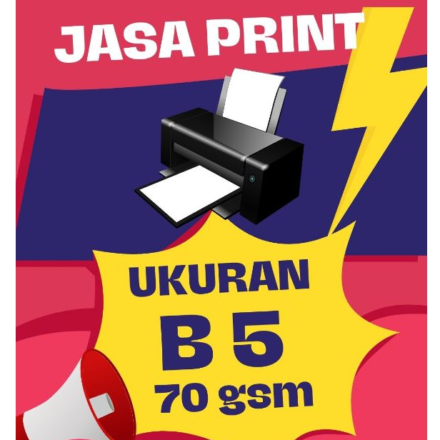 Print / Cetak buku B5 / Jasa print B5/ cetak B5 / Full colour / Berwarna / Hitam putih
