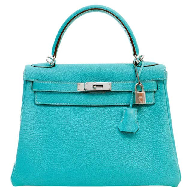 Tas 28Hermes Kelly28 Warna Biru Muda Premium Tas Selempang Wanita