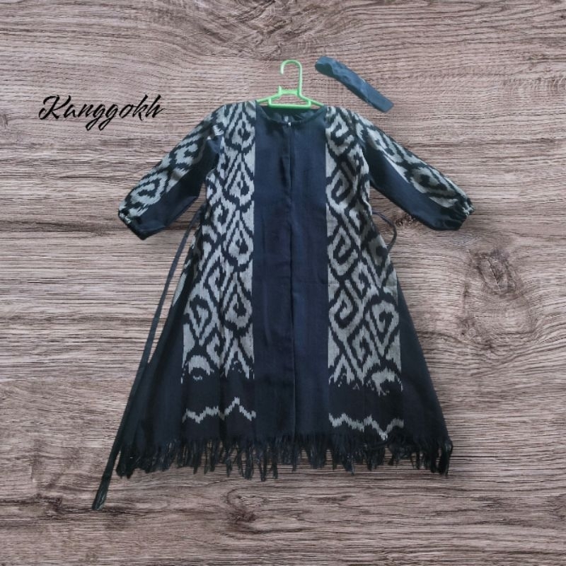gamis tenun anak